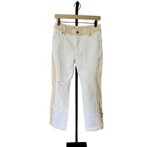 Harley-Davidson Womens Two Tone Denim Riding Pants Biker Aesthetic Casual